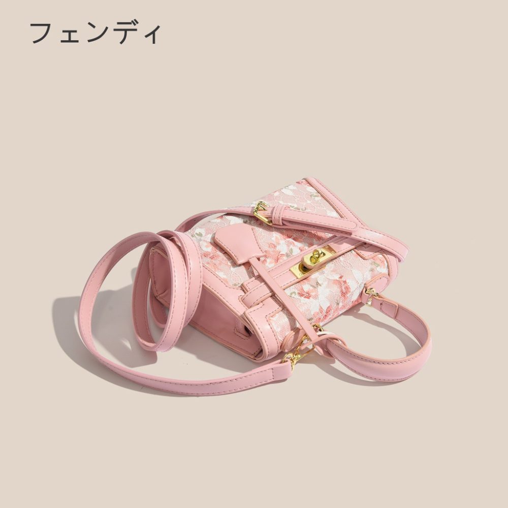 Pink Satchel Flora Bag - Image 6