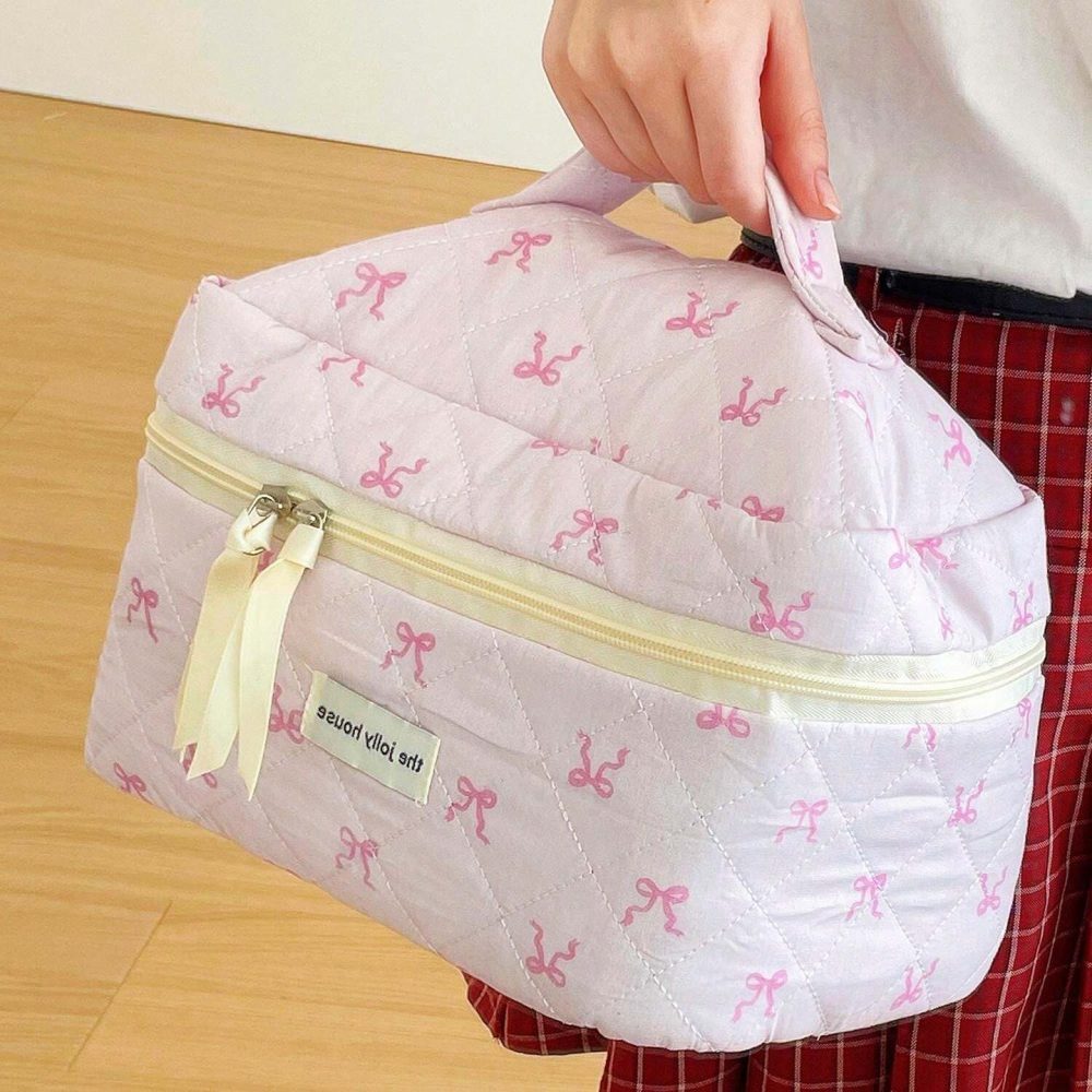 Rosy Ribbon Makeup Bags🎀 - Image 7